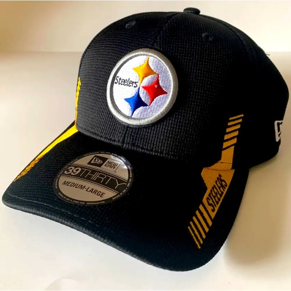 Pittsburgh Steelers NFL Fitted Cap / Hat, 39Thirty, MEDIUM-LARGE, NWT! - Picture 1 of 5